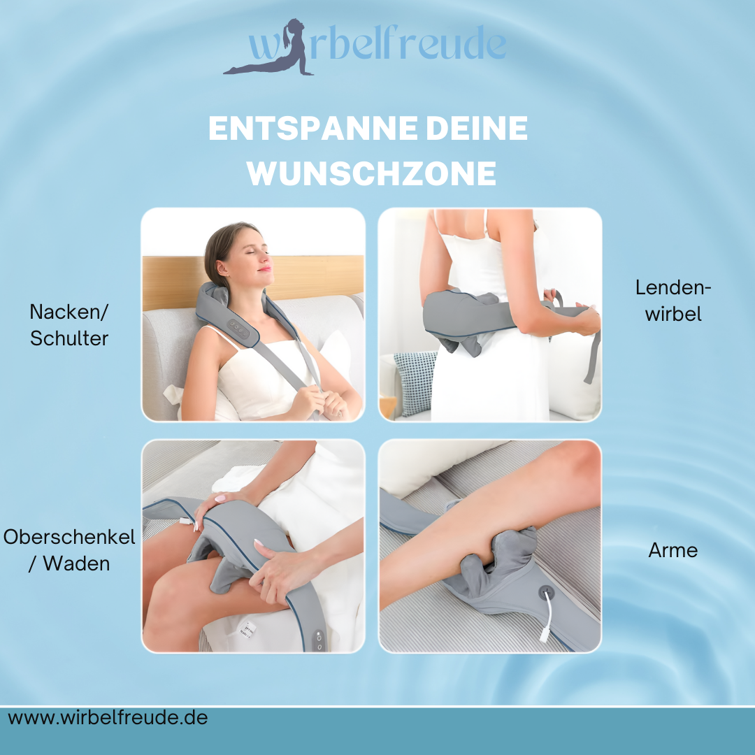 Wirbelfreude ShiatsuTouch Pro - Intelligentes 5D Massagegerät