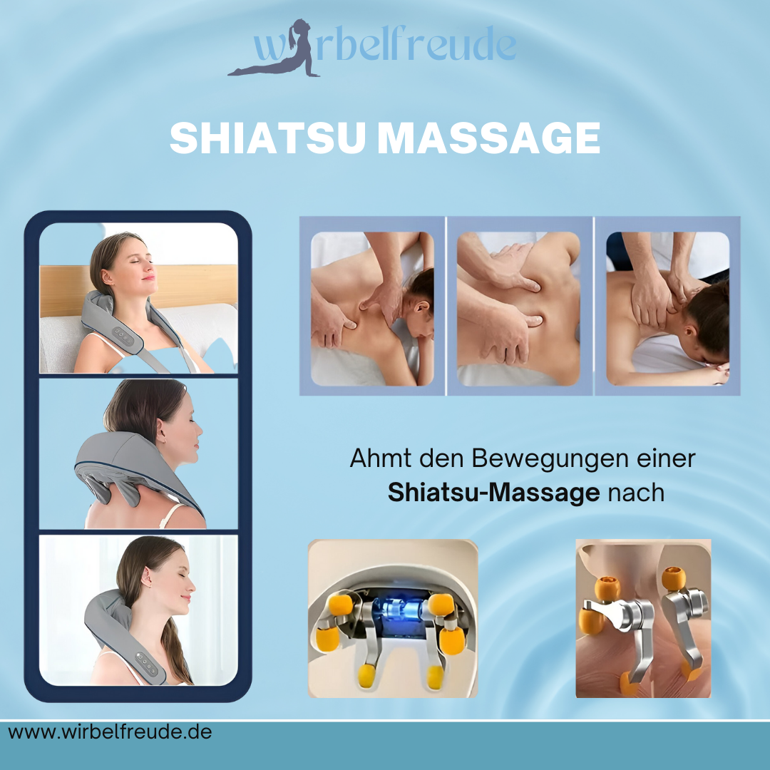 Wirbelfreude ShiatsuTouch Pro - Intelligentes 5D Massagegerät