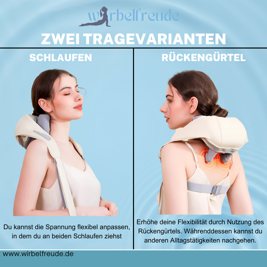 Wirbelfreude ShiatsuTouch Pro - Intelligentes 5D Massagegerät