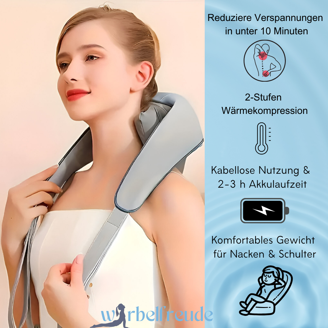 Wirbelfreude ShiatsuTouch Pro - Intelligentes 5D Massagegerät